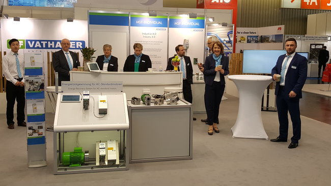 MSF-Vathauer Antriebstechnik Messestand SPS 2017