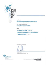 DENEFF Perpetuum Energieeffizienzpreis